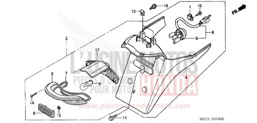 HECKLEUCHTE (XL125V1/2/3/4/5/6) XL125V5 de 2005